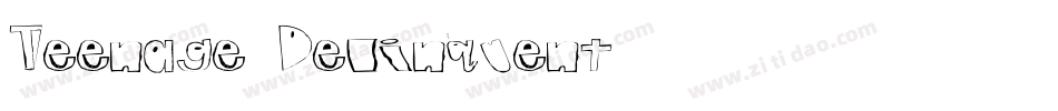 Teenage Delinquent字体转换